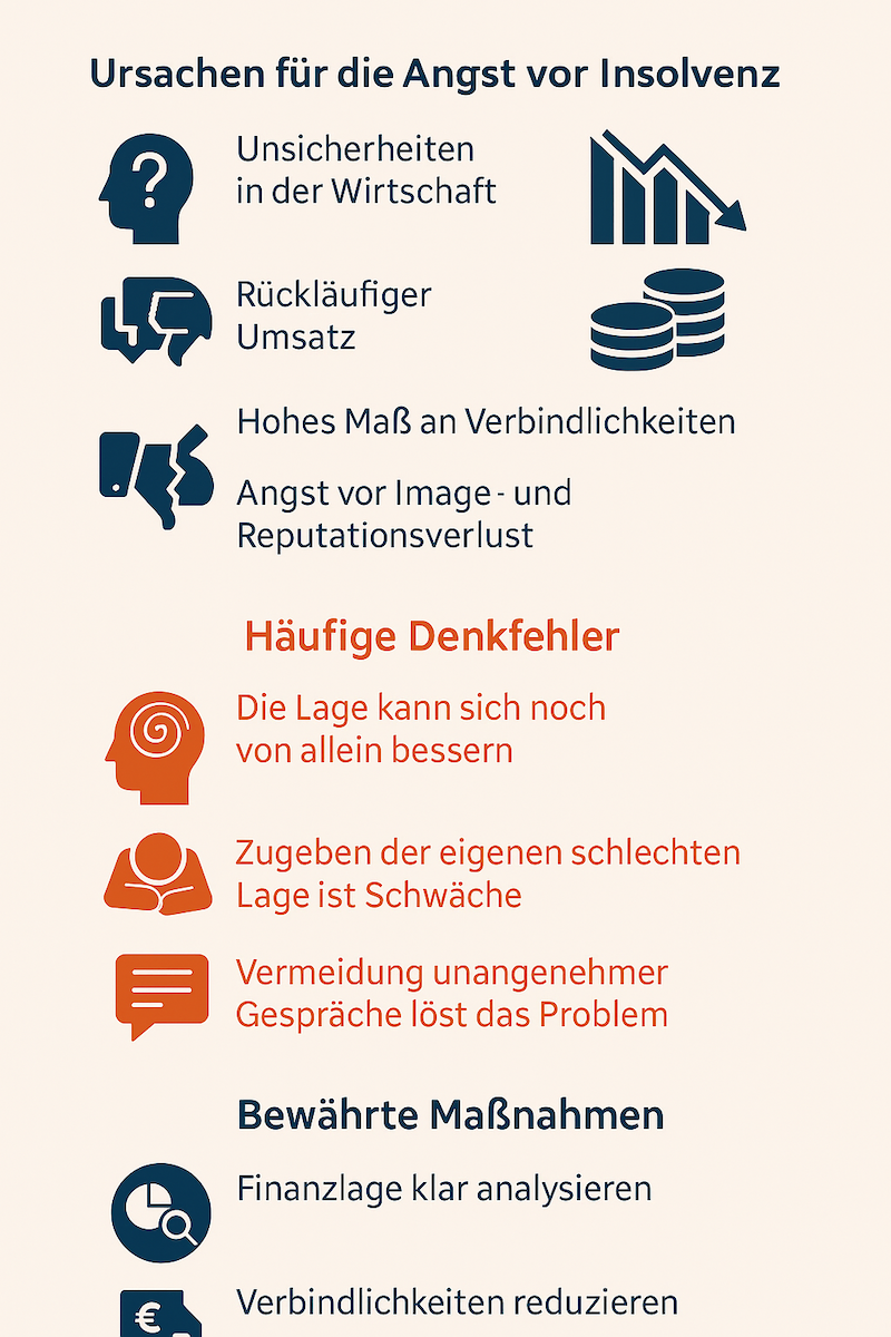 Angst vor Insolvenz Infografik Angst vor Insolvenz Infografik